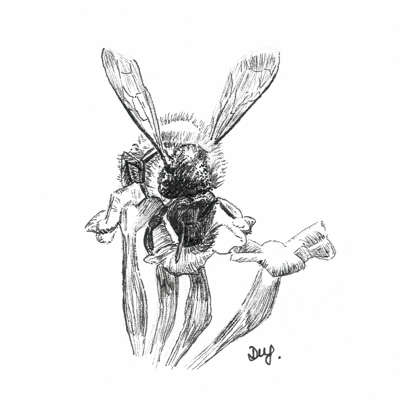 bee-for-day-22-of-inktober
